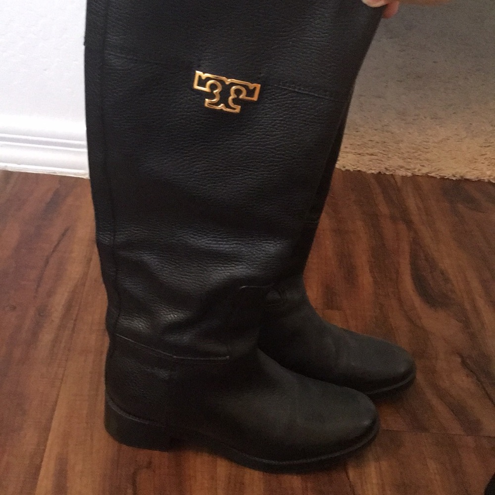 Tory Burch Black Leather Boots